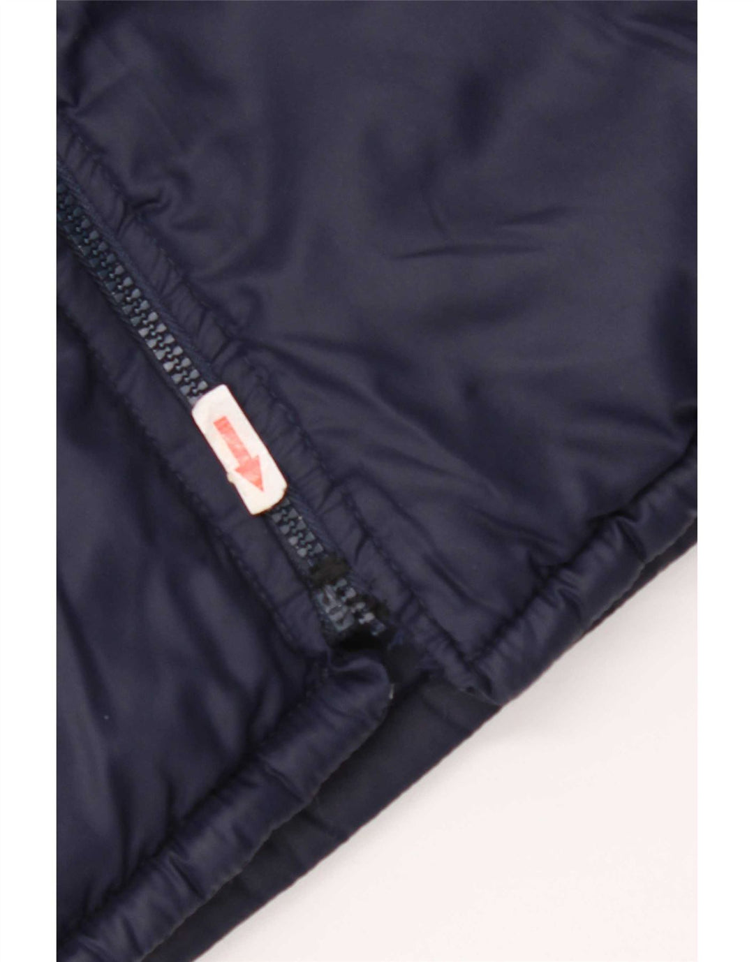 Jachetă căptușită reversibilă vintage pentru bărbați UK 38 Medium Bleumarin Colorblock