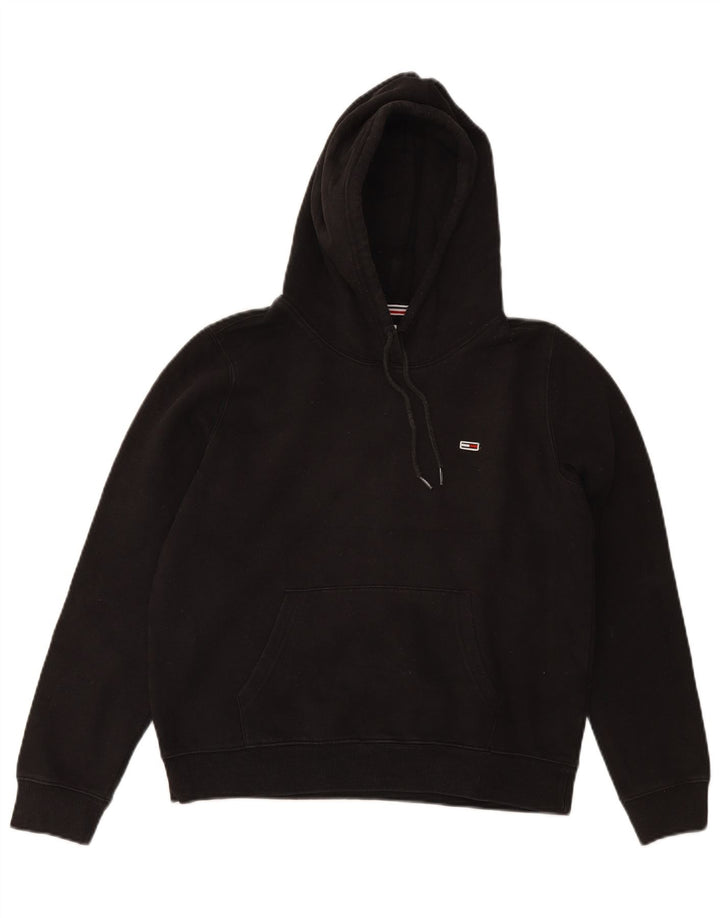 TOMMY HILFIGER Pulover pentru femeie cu hanocă UK 14 Medium Black
