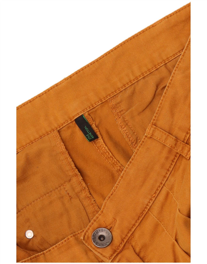 Pantaloni chino pentru femei Benetton L34 L29 portocaliu