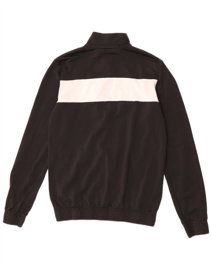 Jachetă de trening Puma pentru băieți 15-16 ani, negru, poliester color bloc