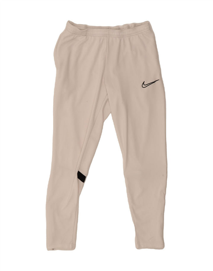 NIKE Womens Dri Fit Tracksuit Trousers UK 12 Medium  White Polyester Vintage Nike and Second-Hand Nike from Messina Hembry 