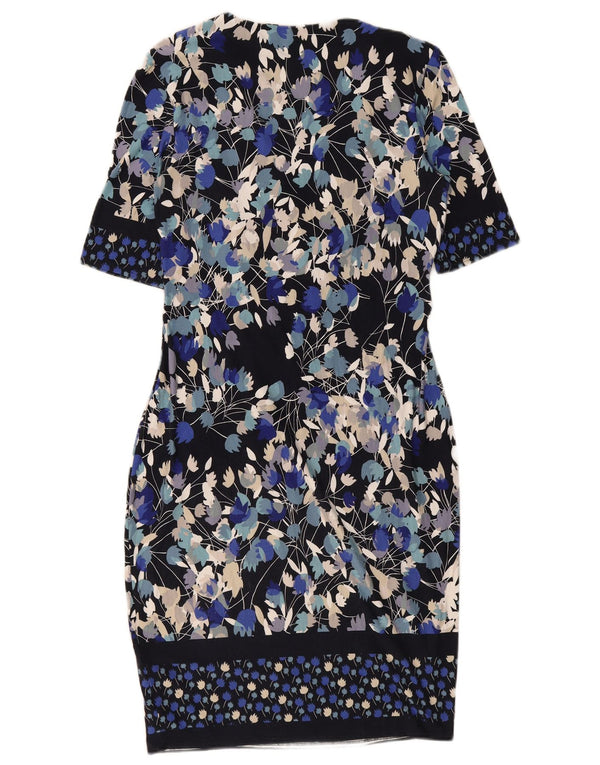 Marks & Spencer Rochie teacă Per Una pentru femei UK 12 Medium Bleumarin Floral