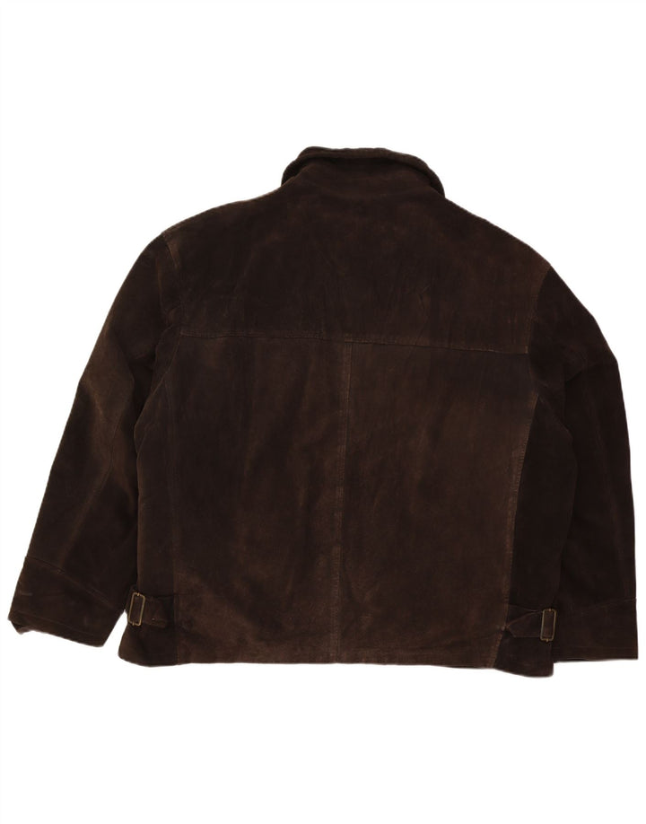 Jachetă de piele intoarsa pentru barbati Evolution IT 56 3XL piele maro