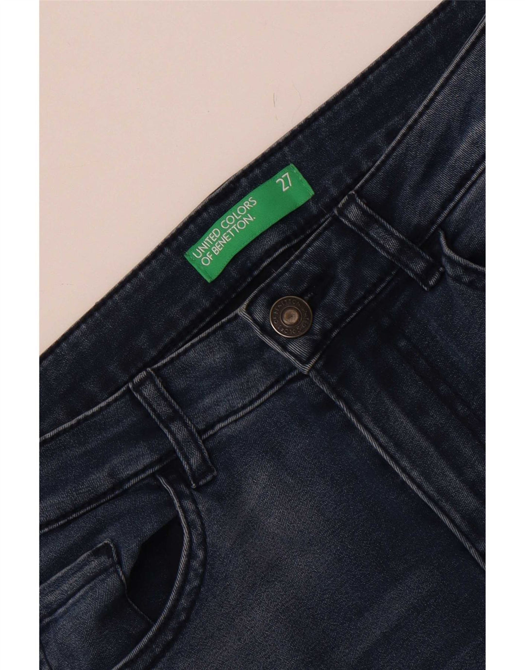 Blugi skinny pentru femei Benetton W27 L27 Albastru
