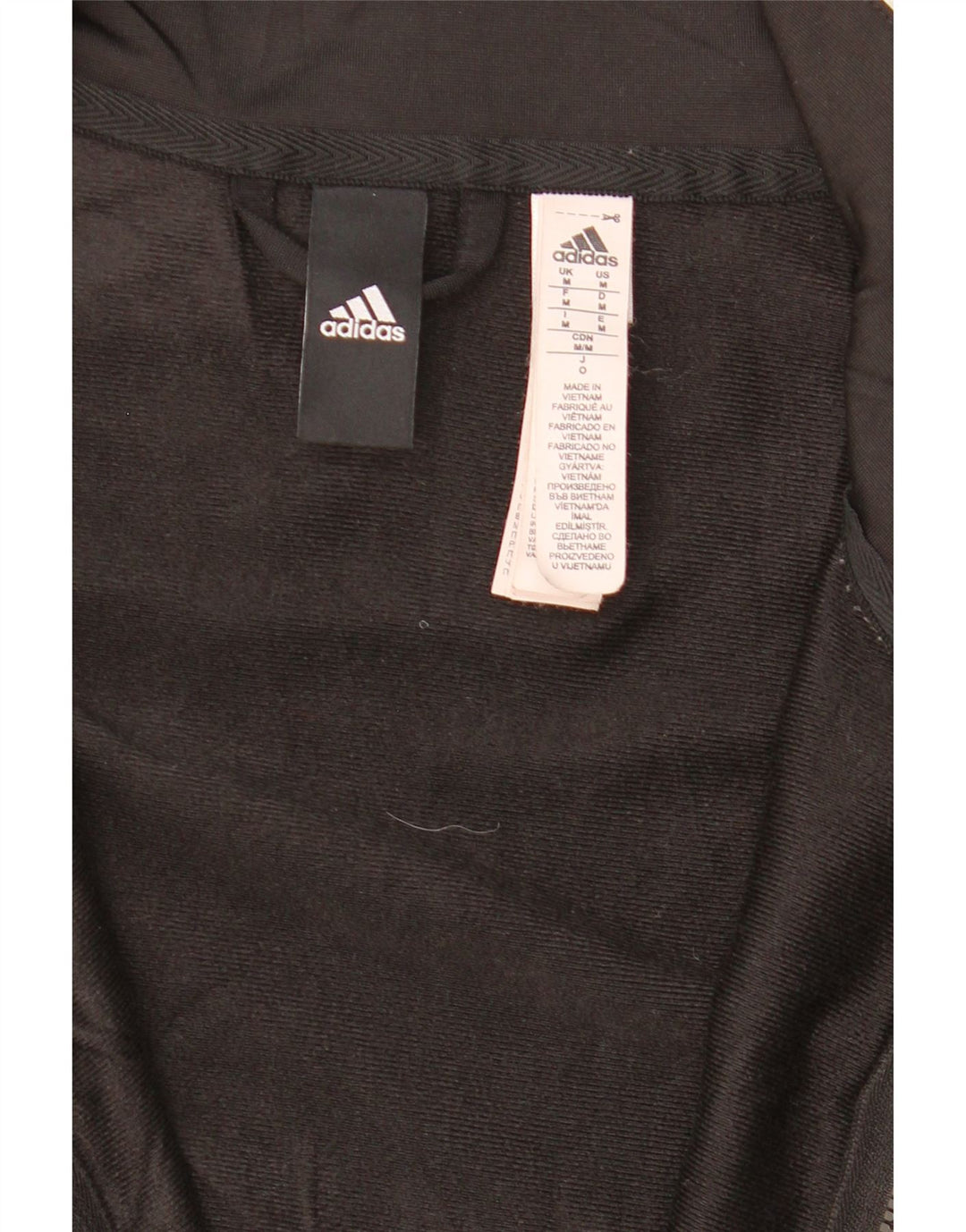 Jachetă de trening pentru bărbați ADIDAS, poliester mediu negru