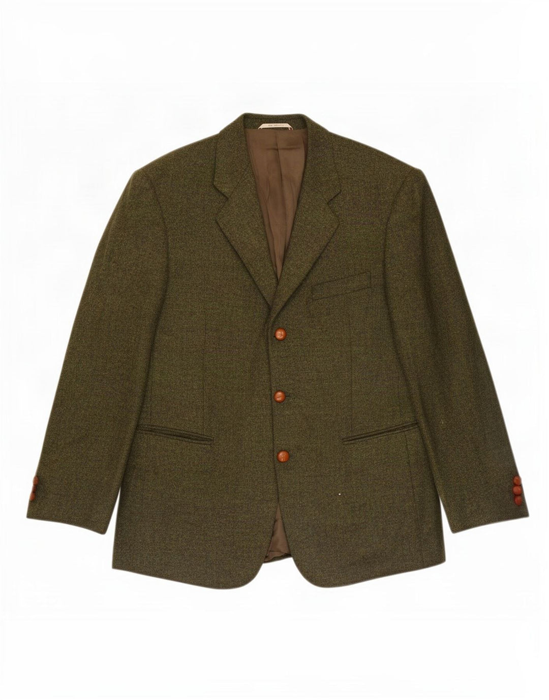 Jachetă Blazer Bărbați Duca Visconti 3 Nasturi IT 48 Medium Kaki Lână