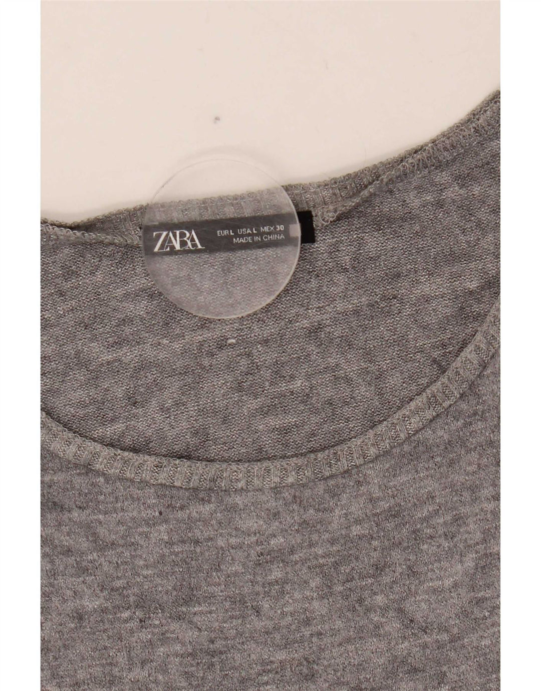 Vest Vest Top Femei Zara UK 16 Large Gri Fair Isle