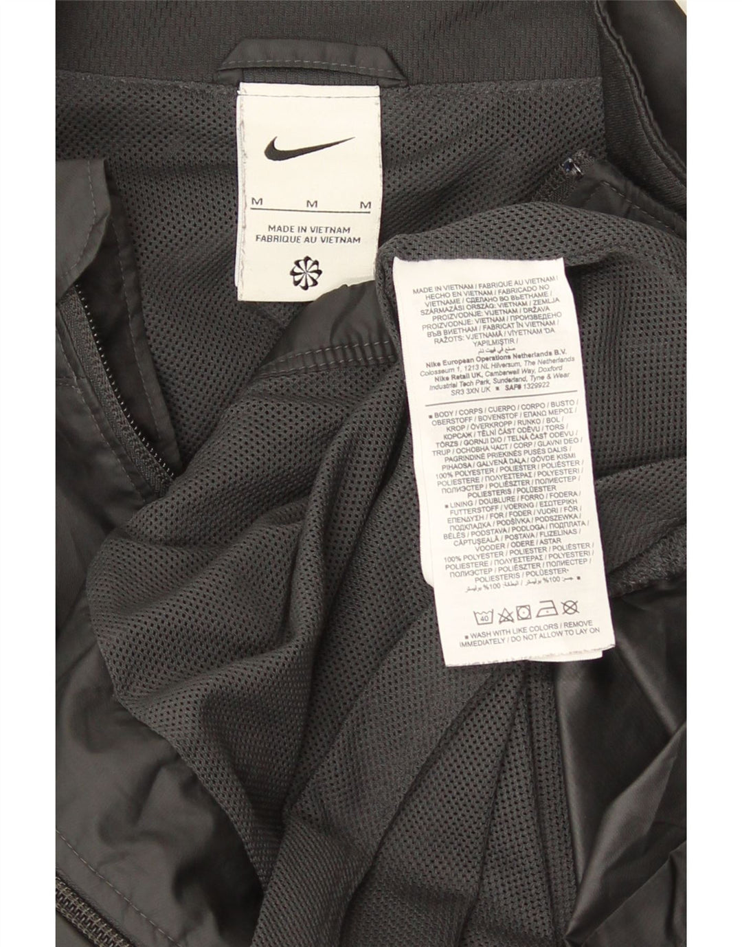 Jachetă de trening Nike pentru bărbați, poliester, gri mediu