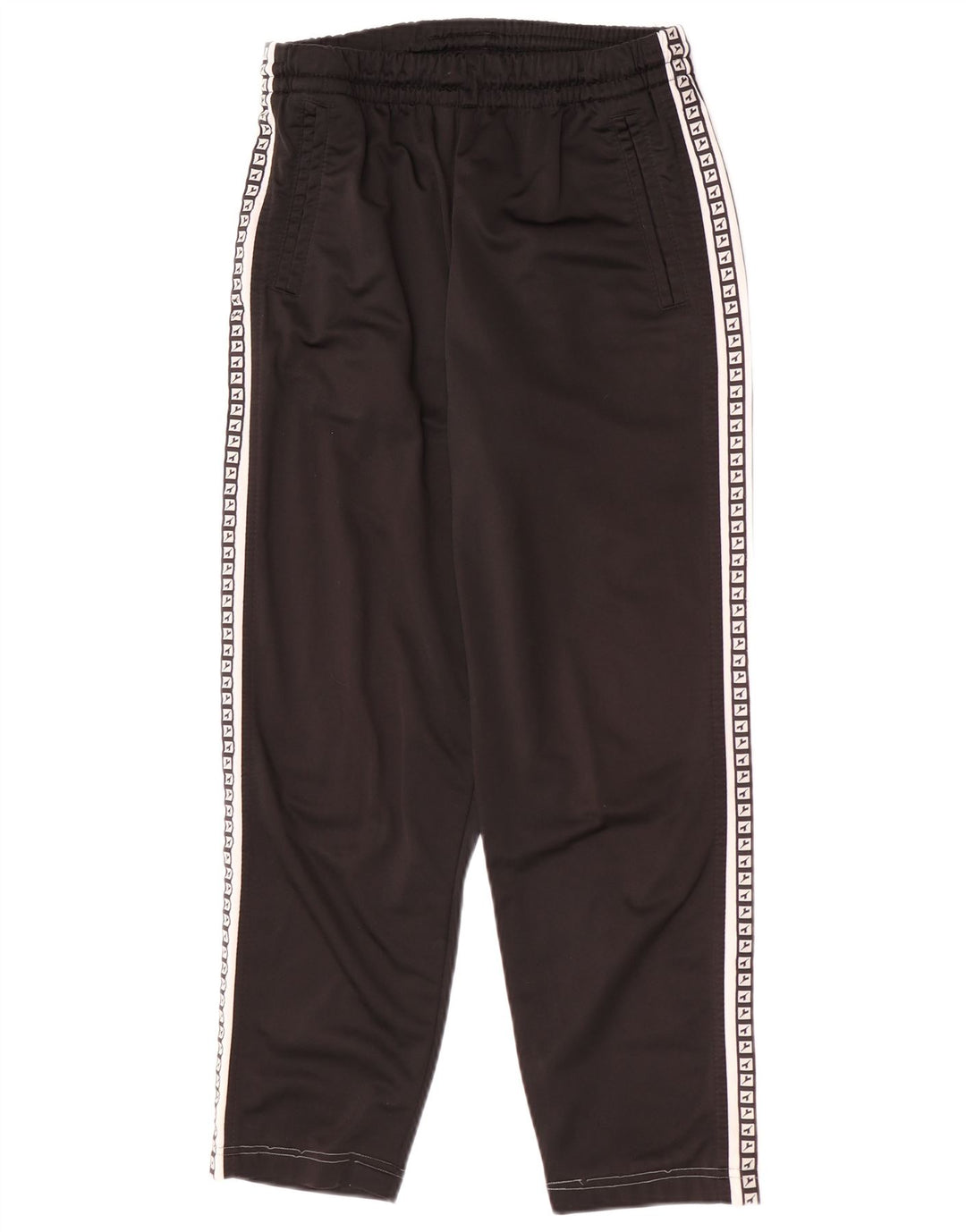 Pantaloni de trening grafic Diadora pentru bărbați UK 36 Poliester negru mic