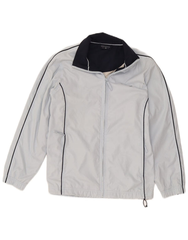 Champion Womens Tracksuit Top Jacket UK 14 Medium Blue Polyester