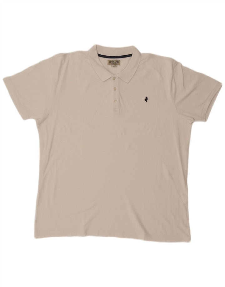 Tricou polo Marlboro Classics pentru bărbați 4XL alb