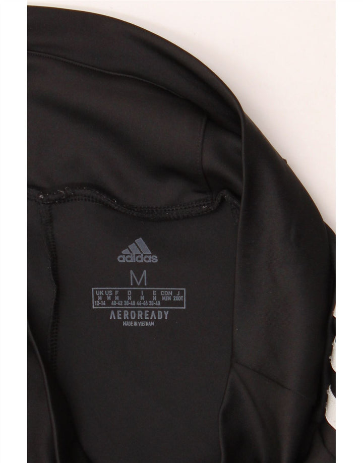 ADIDAS Womens Aeroready Leggings UK 12/14 Medium Black Polyester Vintage Adidas and Second-Hand Adidas from Messina Hembry 