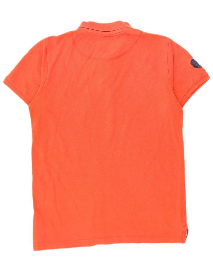 Jack & Jones Tricou polo cu grafică pentru bărbați, bumbac roșu mic
