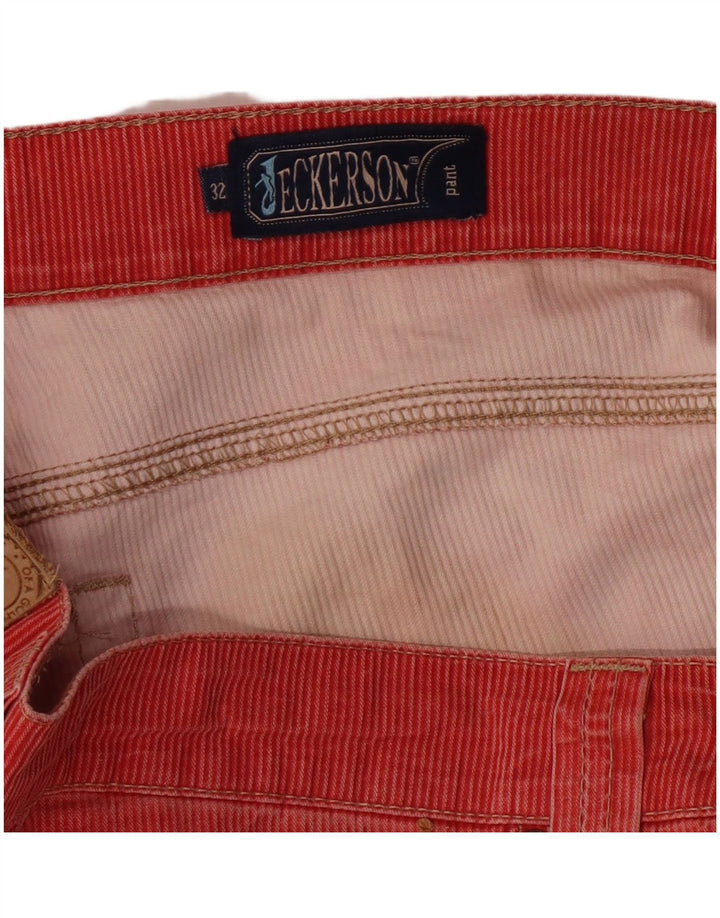 Pantaloni drepti din velur pentru bărbați JECKERSON L32 L33 roșu