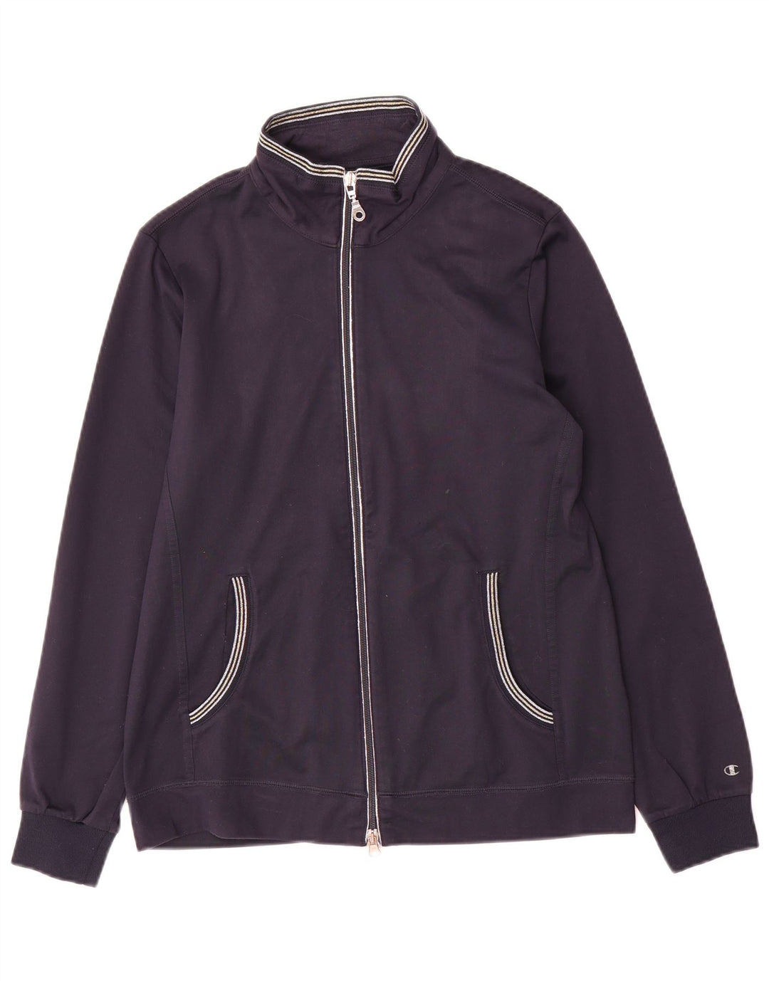 Jachetă de top pentru trening pentru femei Champion Easy Fit UK 14 Medium Bleumarin