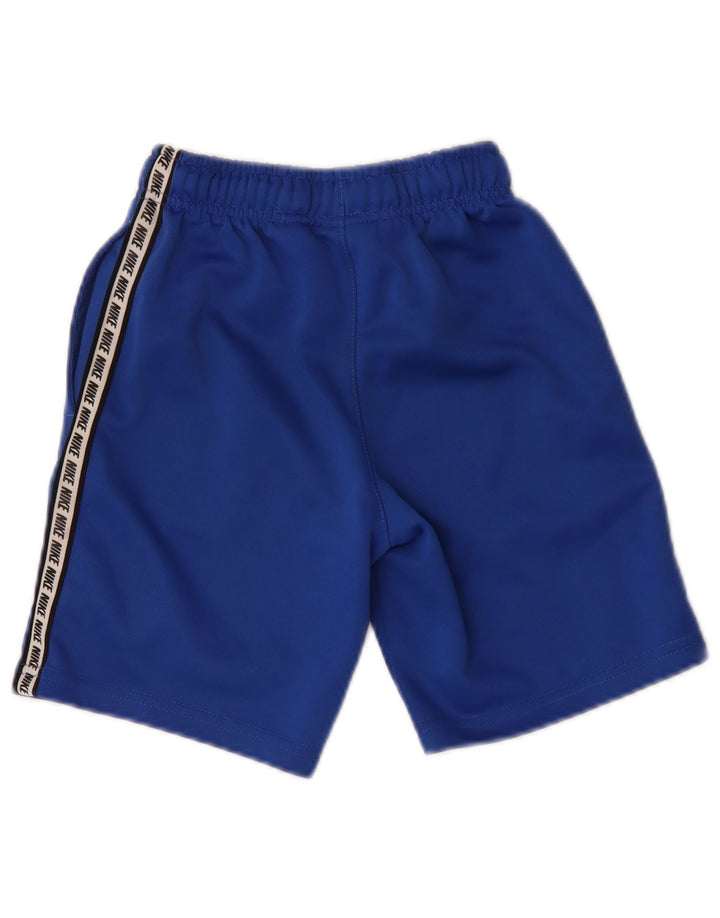 Pantaloni scurți sport grafic Nike pentru băieți 8-9 ani, mici, albastru, poliester