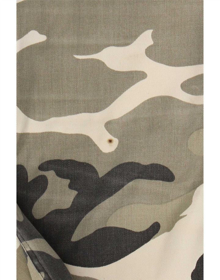 Pantaloni scurti cargo vintage pentru bărbați XL W38 Kaki Camuflage Poliester