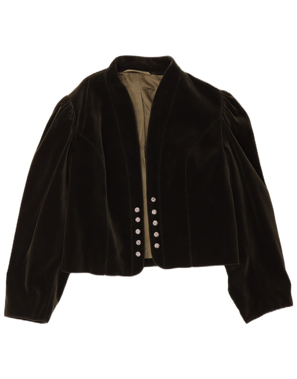 Jachetă Bolero din catifea pentru femei Trachten Gerlach EU 44 XL bumbac kaki