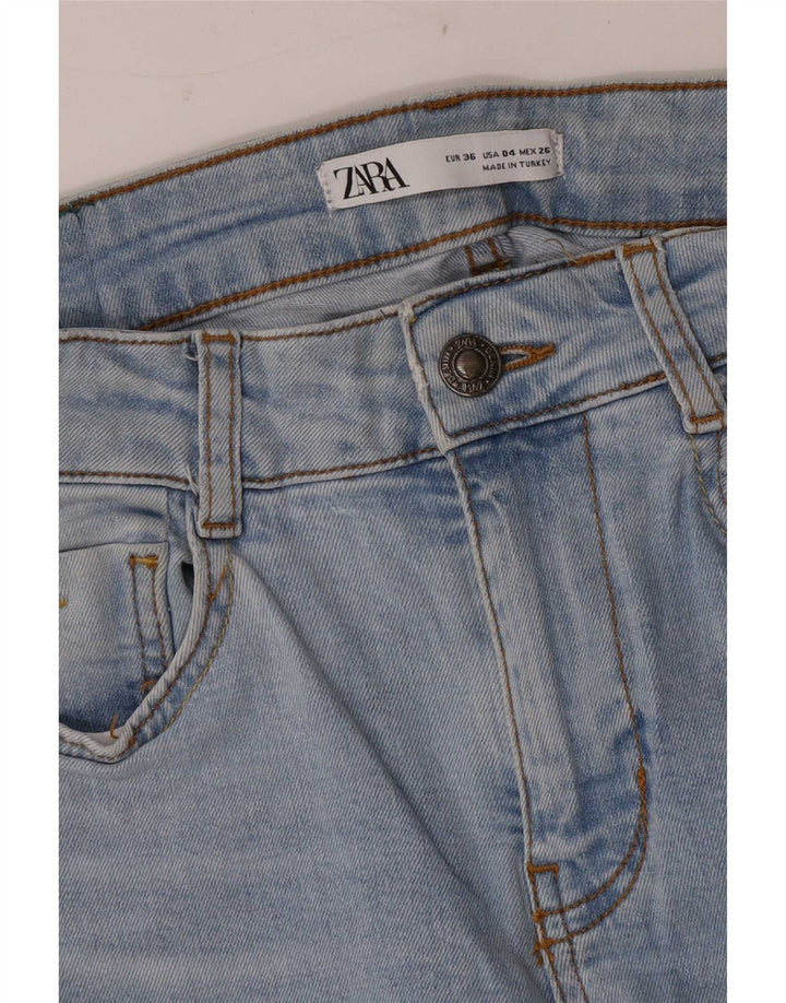 Blugi evazați pentru femei Zara EU 36 XS W26 L33 Albastru