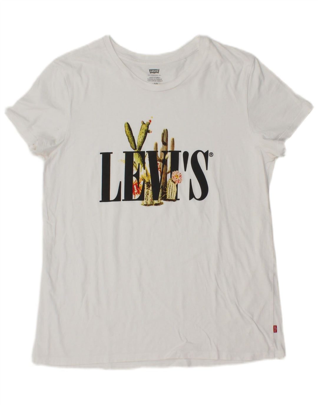 Tricou grafic LEVI'S pentru femei Top UK 14 Large White