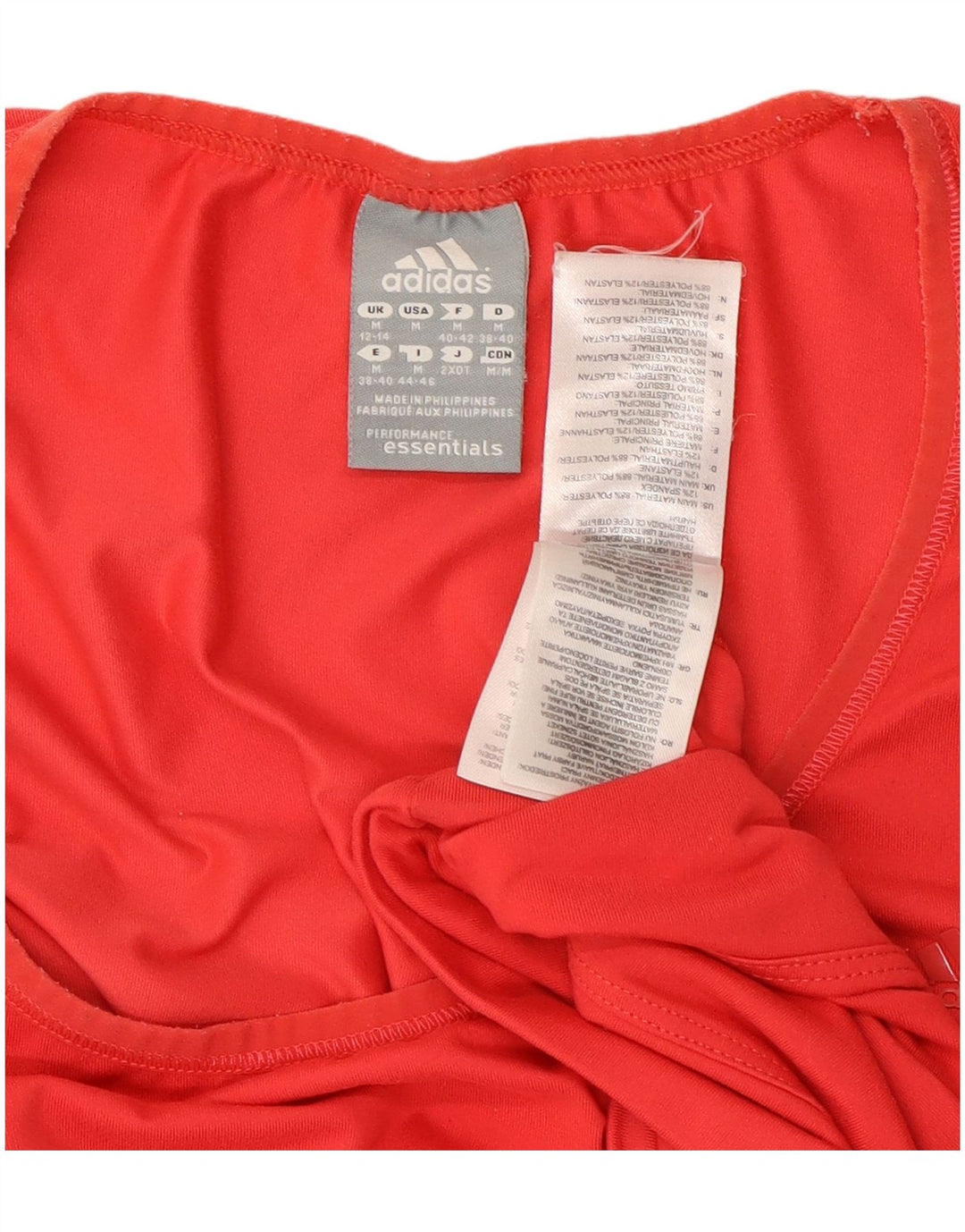 Tricou ADIDAS Climalite pentru femei UK 12/14 Poliester roșu mediu