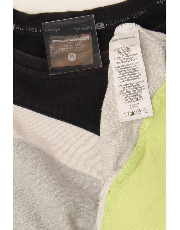 TOMMY HILFIGER Womens Sweatshirt Jumper UK 14 Medium Multicoloured Vintage Tommy Hilfiger and Second-Hand Tommy Hilfiger from Messina Hembry 