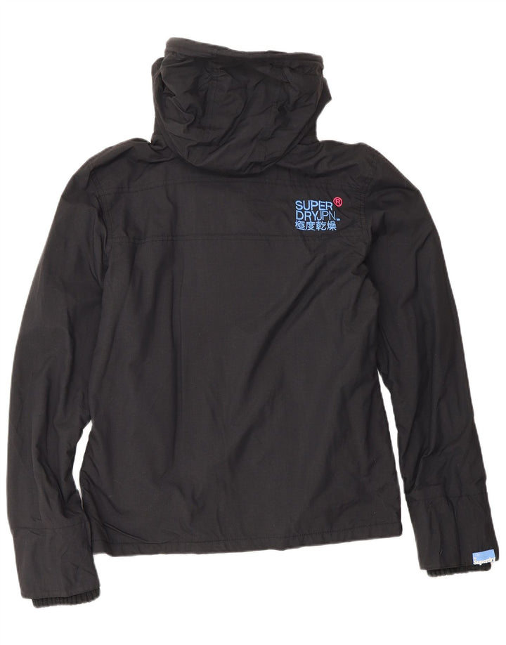 Superdry Windcheater Graphic Windbreaker Jacket pentru femei UK 10 Small Black