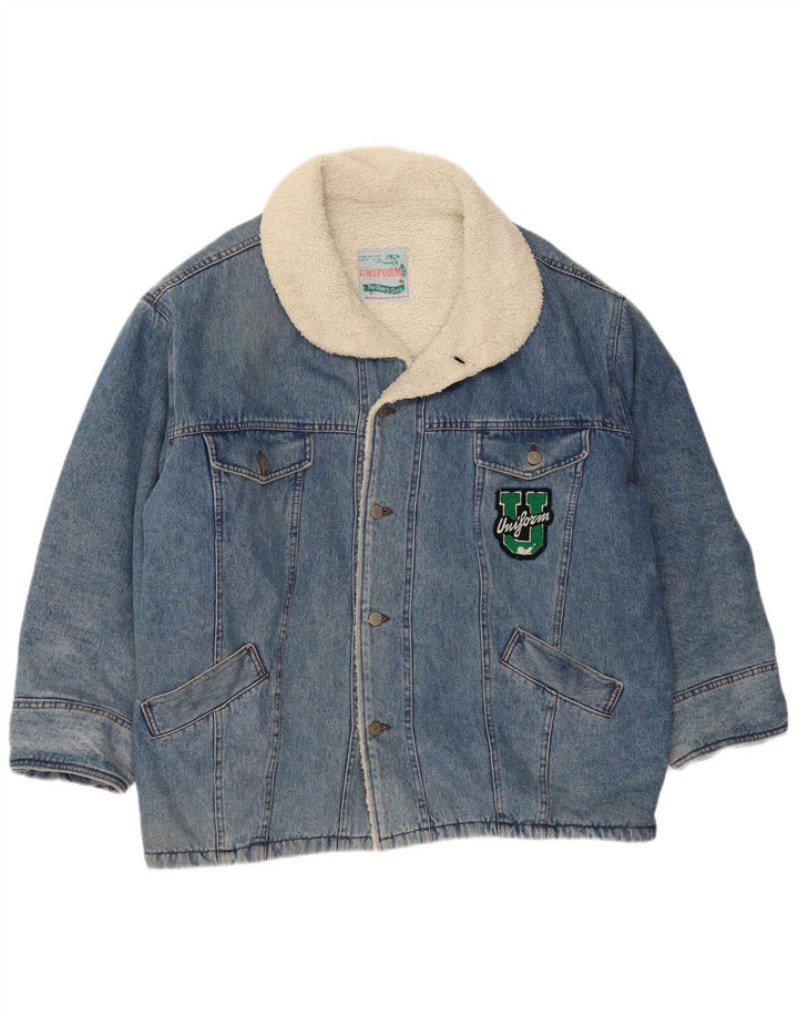 Jachetă de blugi Sherpa pentru bărbați UNIFORM UK 42 XL Albastru