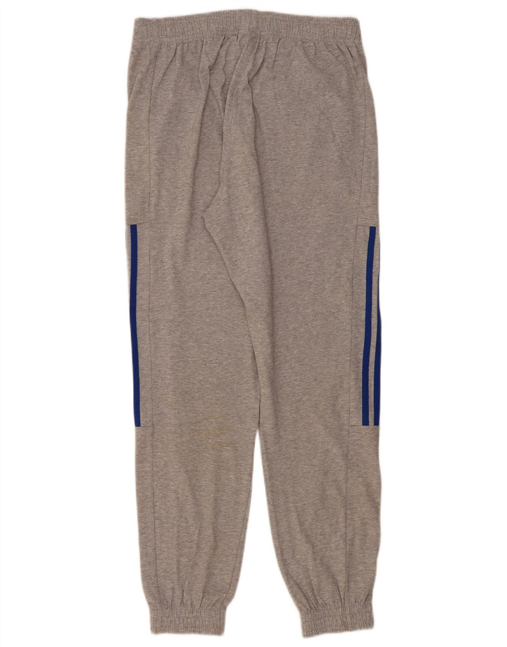Pantaloni de trening pentru bărbați Adidas Pantaloni de jogging, bumbac cu pete gri mediu