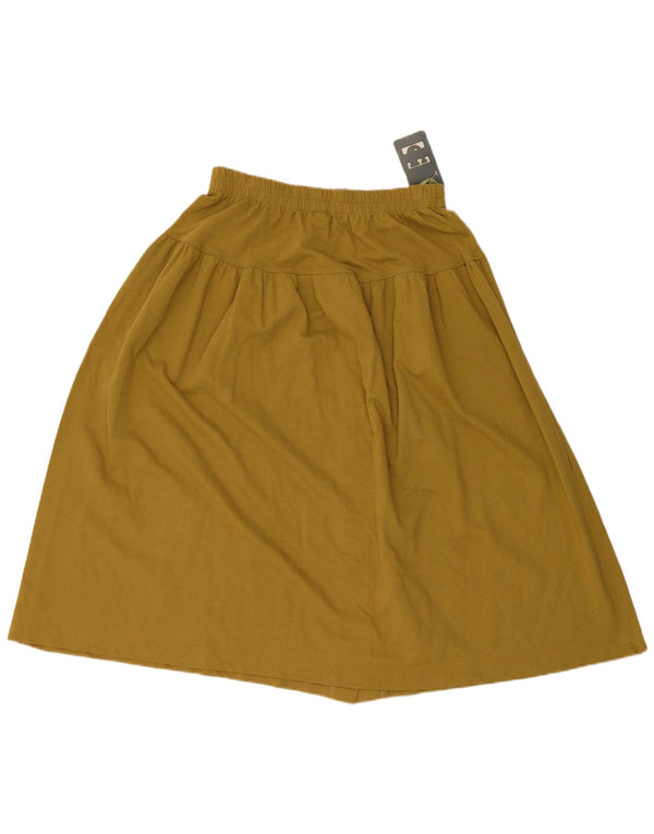 Fustă A-Line Vintage pentru femei UK 44/46 Medium W32 Kaki Bumbac