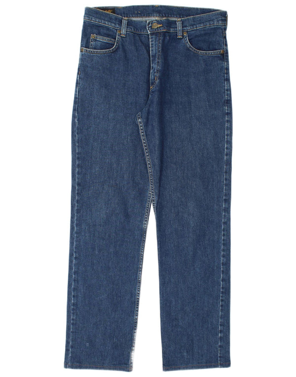 Blugi Lee Brooklyn Straight pentru bărbați W34 L31 Bumbac albastru