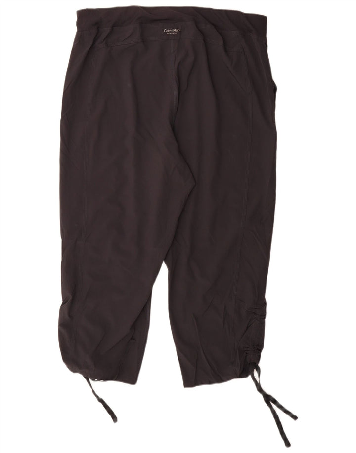 Pantaloni de trening Capri Calvin Klein pentru femei UK 18 XL poliester gri