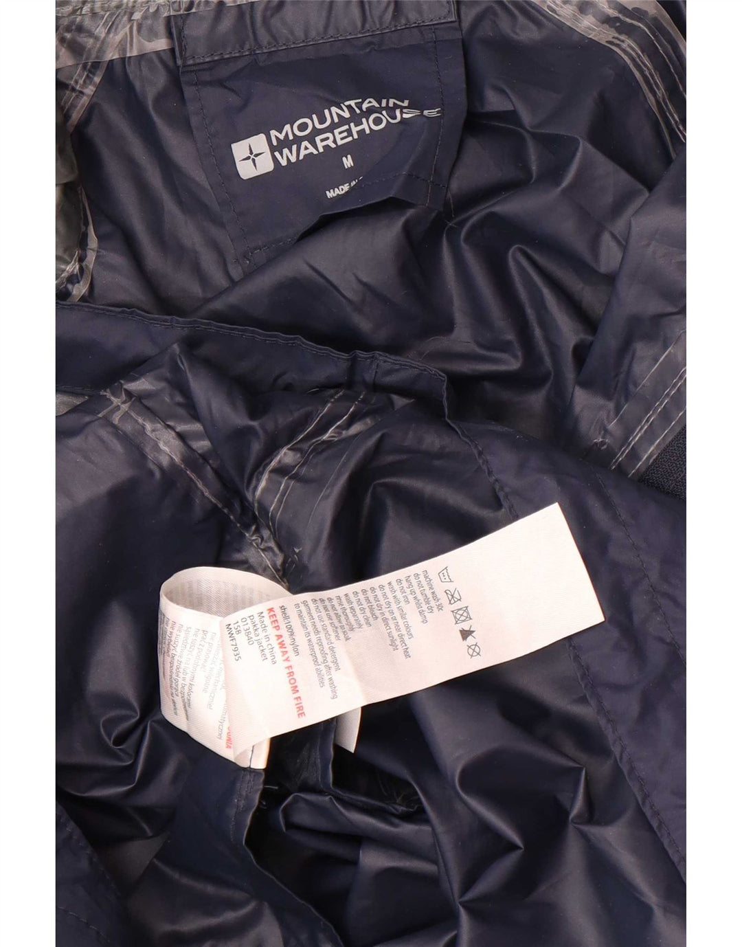 Jachetă de ploaie cu glugă pentru bărbați Mountain Warehouse UK 38 Medium Navy Blue Marine
