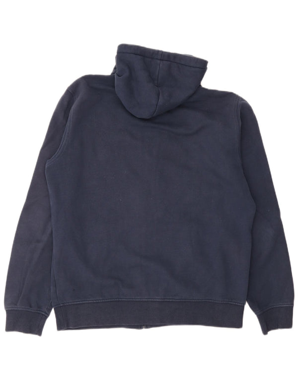 Pulover cu capotă cu fermoar grafic Tommy Hilfiger pentru bărbați, mare, albastru, bumbac