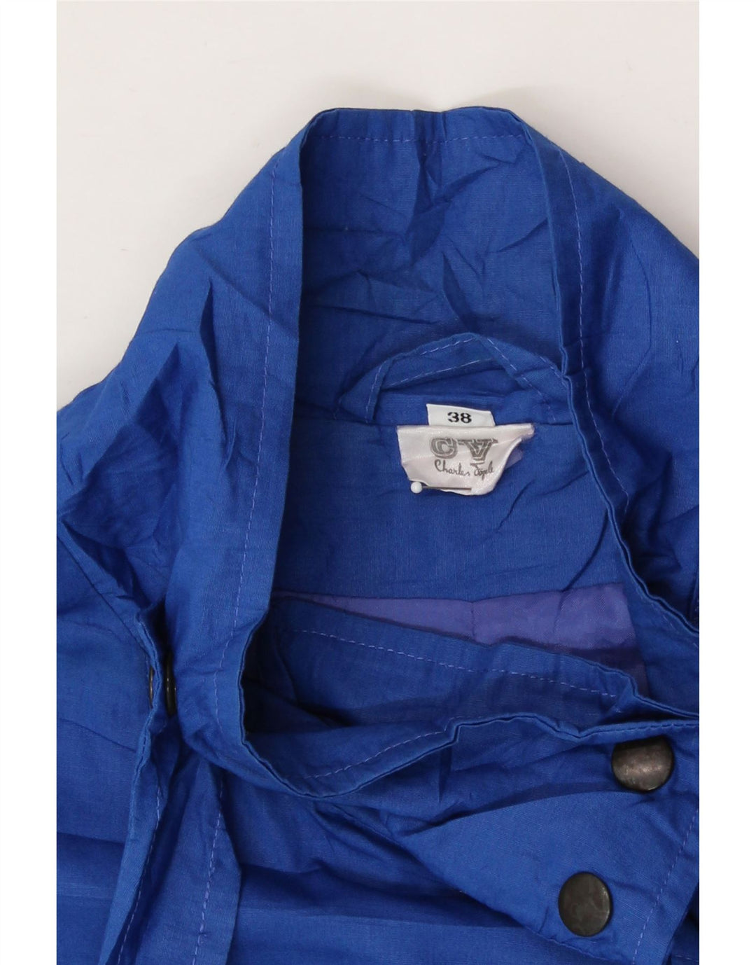 CHARLES VOGELE Womens Overcoat EU 38 Medium Blue Vintage Charles Vogele and Second-Hand Charles Vogele from Messina Hembry 