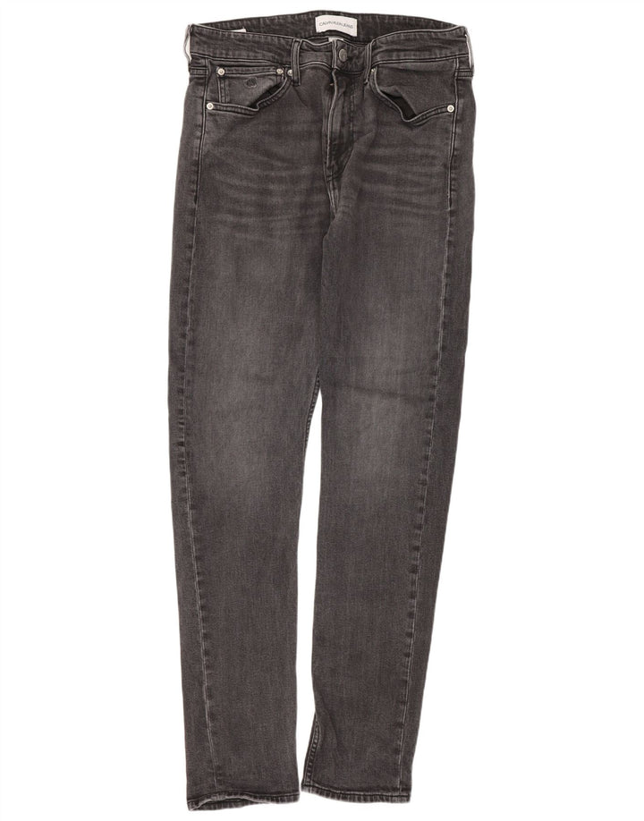 Blugi slim pentru bărbați Calvin Klein W32 L32 bumbac gri