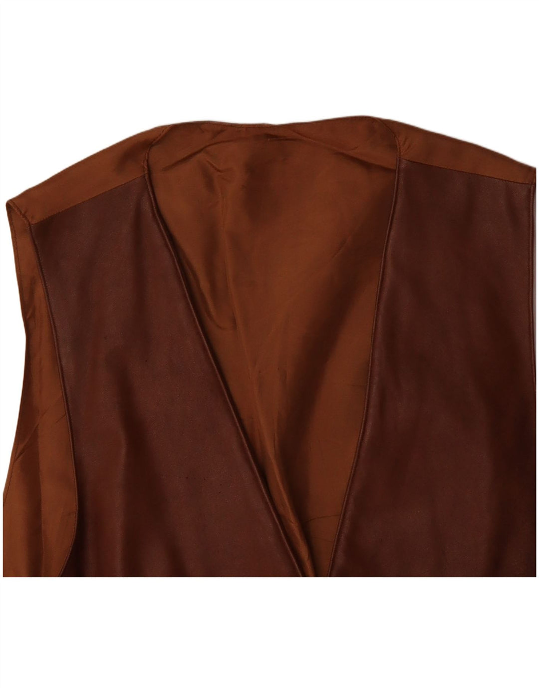 Vestă din piele pentru bărbați VINTAGE din piele maro mare