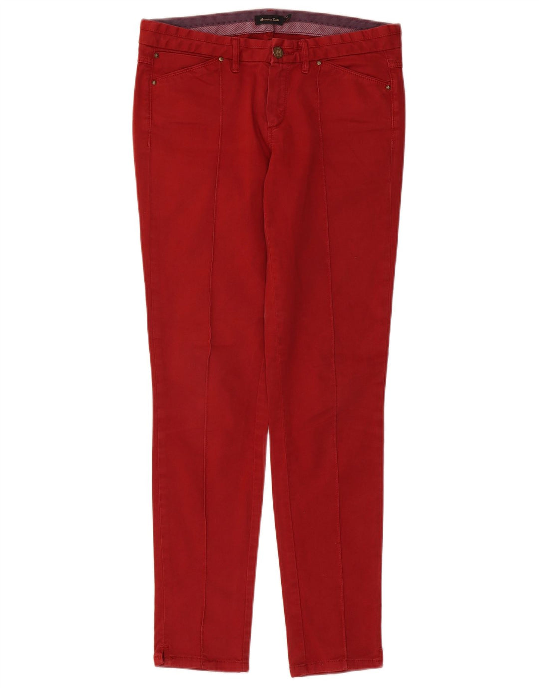 Blugi subțiri Massimo Dutti pentru damă EU 38 Mici W28 L30 Roșii