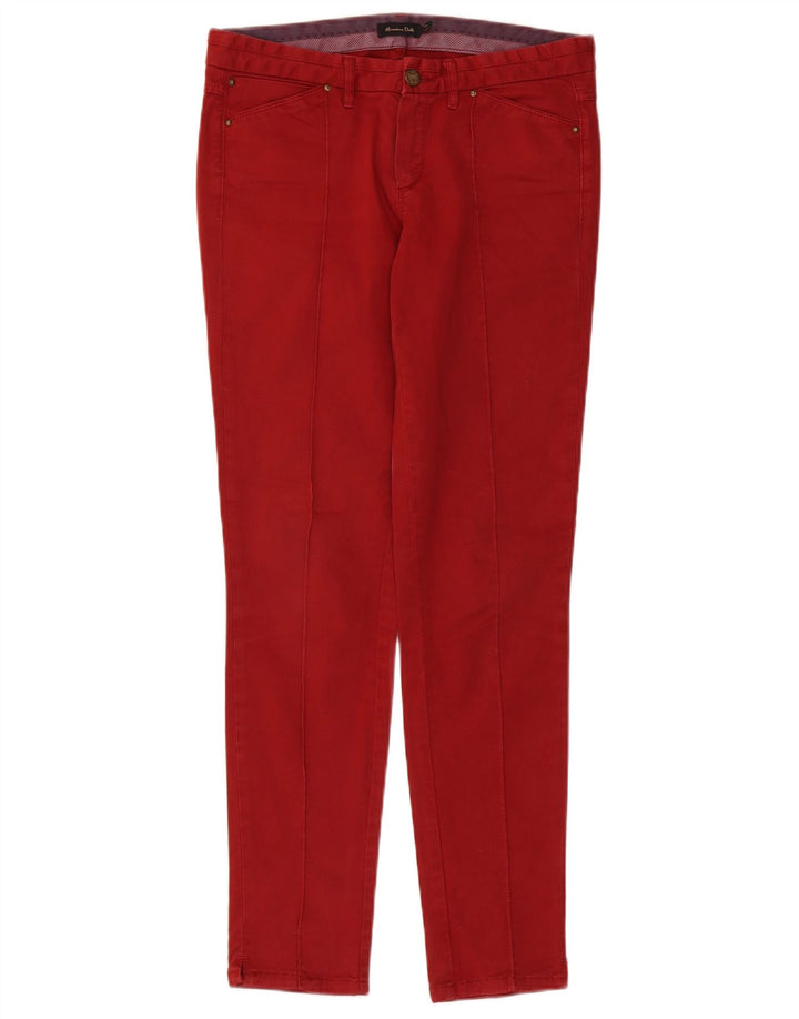 Blugi subțiri Massimo Dutti pentru damă EU 38 Mici W28 L30 Roșii