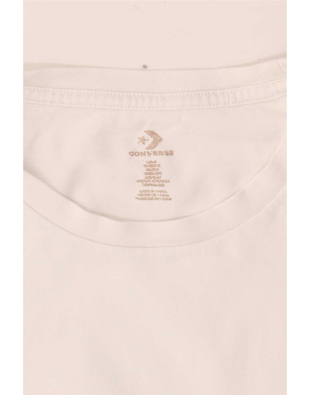 Top tricou Converse pentru femei UK 14 Medium White