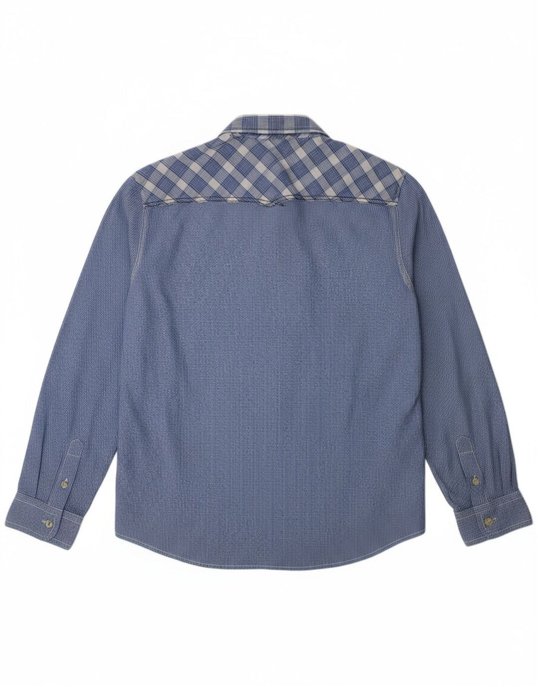 BEN SHERMAN Boys Shirt 8-9 Years Blue Check Cotton