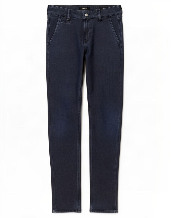 Pantaloni chino slim pentru bărbați Guess L29 L32 poliester bleumarin