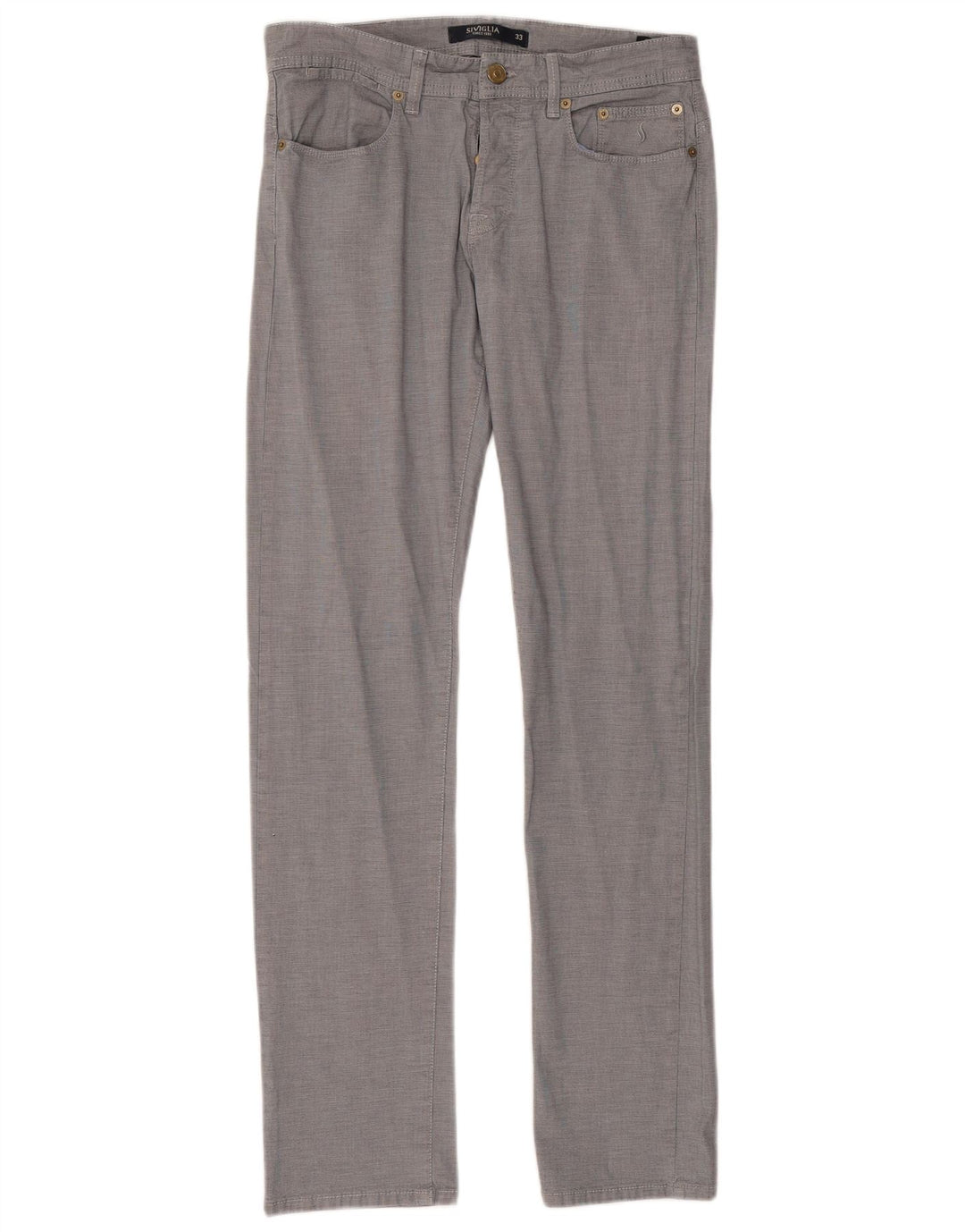 SIVIGLIA Pantaloni Drepți Damă Casual L33 L33 Bumbac Cu Carcă Albastru