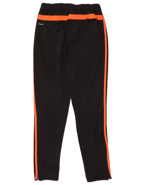 Adidas Boys Climacool Tracksuit Trousers 13-14 Years XL Black Colourblock