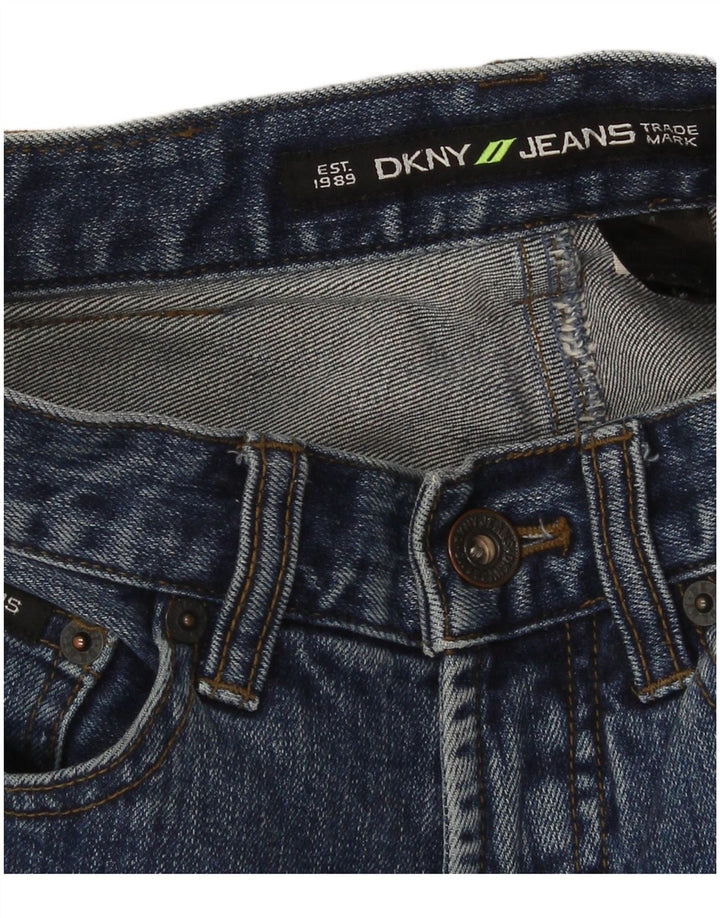 Blugi conici pentru femei Dkny W28 L30 bleumarin
