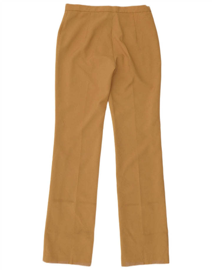Pantaloni de costum drepți pentru femei Zara EU 40 Mediu L30 L35 Bej Poliester