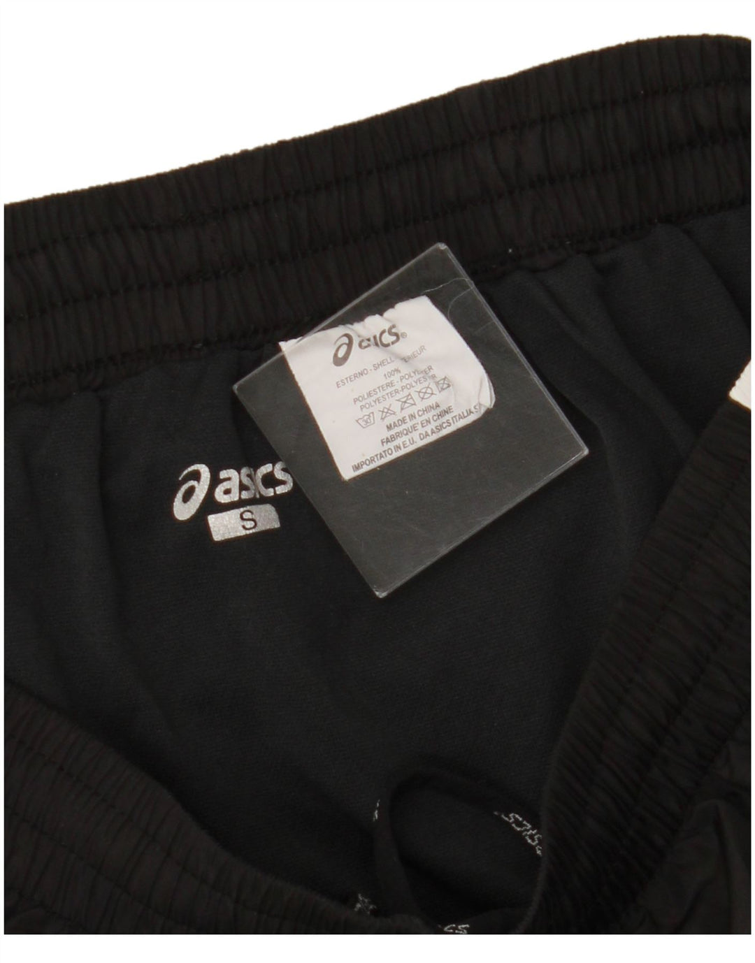 Pantaloni scurti sport ASICS pentru femei UK 10 Small Black Camuflage Poliester