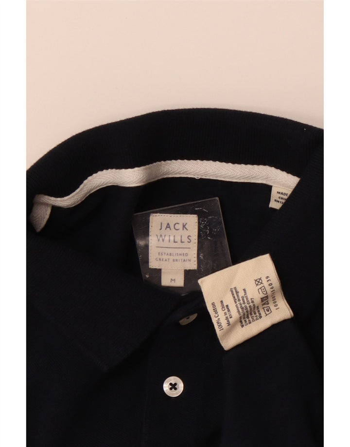 JACK WILLS Tricou polo pentru bărbați, bumbac, albastru bleumarin mediu