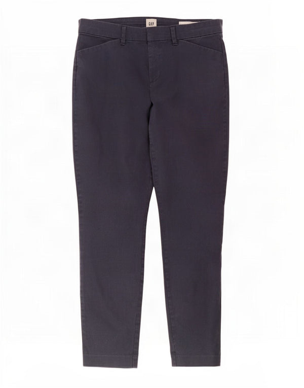 Gap Womens Signature Skinny Ankle Casual Trousers US 6 Medium W30 L26 Blue