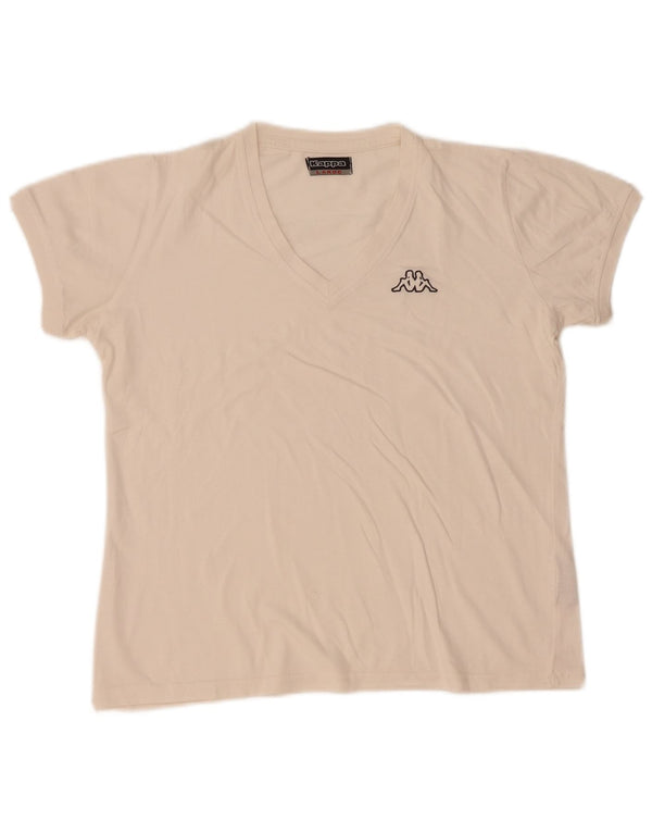 Tricou pentru femei Kappa Top UK 16 Large White Bumbac